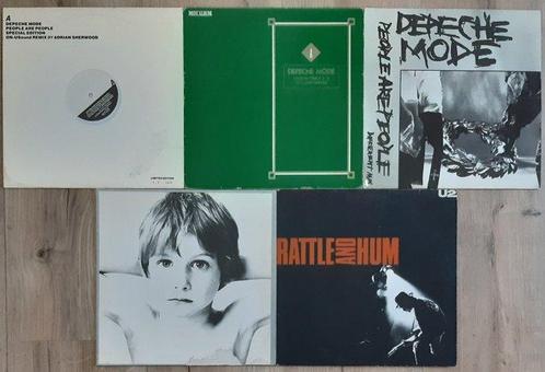 Depeche Mode, U2 - 3 x LPs + 2 x 12 Singles - Diverse, Cd's en Dvd's, Vinyl Singles