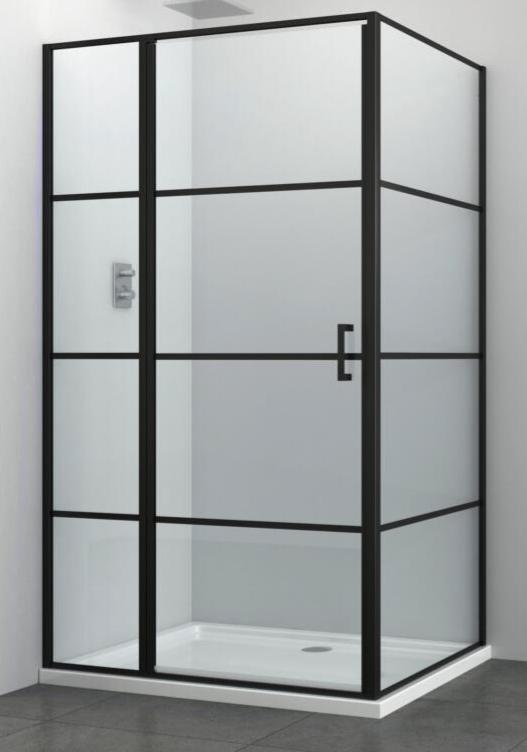 SALE - Rana 120 x 90 -  Mat zwart - Douchecabine  -, Doe-het-zelf en Bouw, Sanitair, Nieuw, Ophalen of Verzenden