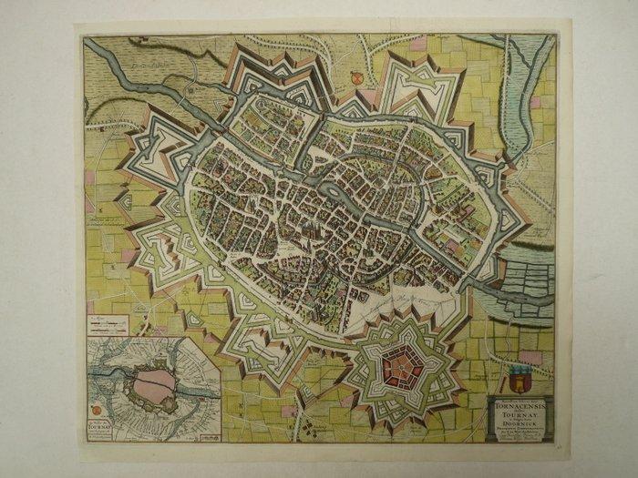 Belgique - Doornik; Pieter Vander Aa - Tornacensis Gallice, Boeken, Atlassen en Landkaarten