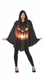 Pompoen Halloween poncho Dames, Nieuw, Verzenden