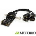 StarTech.com 4-poort RS232 PCI Express Serile Kaart met, Nieuw, Verzenden