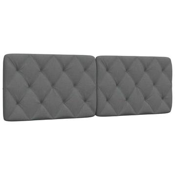 vidaXL Hoofdbordkussen 160 cm stof donkergrijs, Verzenden