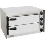 Pizza oven 350 mm, met dubbele kamer - D-WR-PZ35-PX, Verzenden, Nieuw in verpakking, Fornuis, Frituur en Grillen