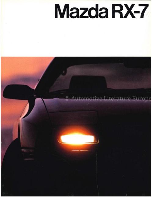 1986 MAZDA RX-7 BROCHURE FRANS, Boeken, Auto's | Folders en Tijdschriften