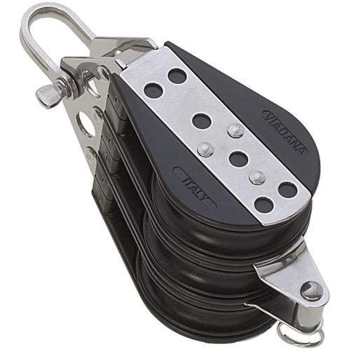 Viadana 57mm Drieschijfsblok met Hondsvot, Sports nautiques & Bateaux, Accessoires & Entretien, Enlèvement ou Envoi