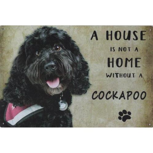 Wandbord Honden - A House Is Not A Home Without A Cockapoo, Animaux & Accessoires, Accessoires pour chiens