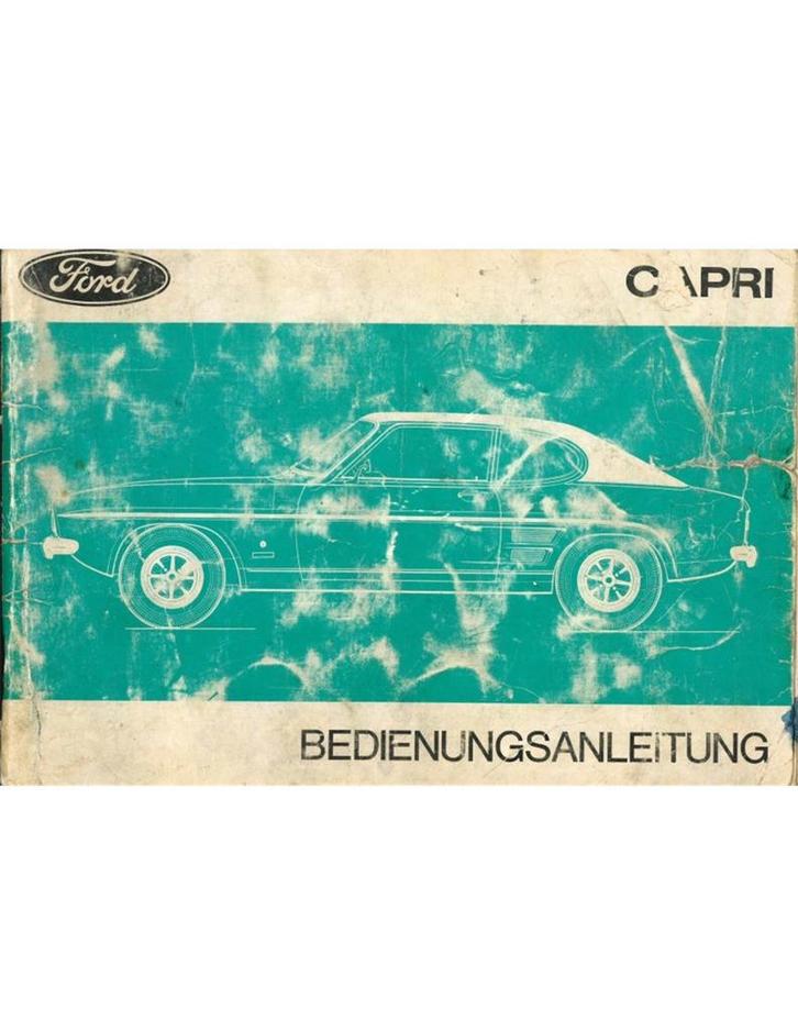 1971 FORD CAPRI INSTRUCTIEBOEKJE DUITS, Auto diversen, Handleidingen en Instructieboekjes
