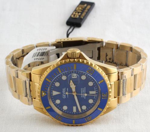 Gevril - Wall Street - La Chaux-De-Fonds - Swiss Automatic, Handtassen en Accessoires, Horloges | Heren