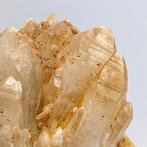 Quartz dauphin rayé jaune naturel, alpin, limonite Cristaux, Collections