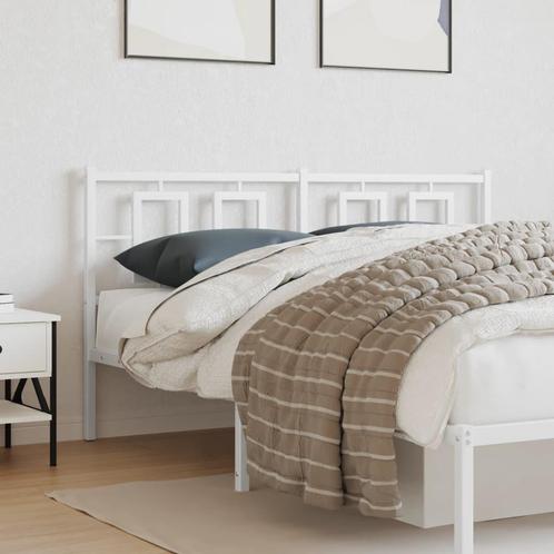 vidaXL Hoofdbord 150 cm metaal wit, Huis en Inrichting, Slaapkamer | Bedden, Nieuw, Verzenden