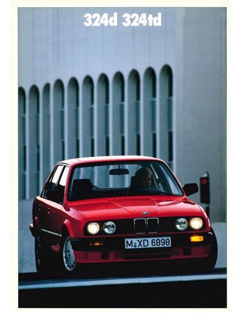 1989 BMW 3 SERIE DIESEL BROCHURE NEDERLANDS, Livres, Autos | Brochures & Magazines, Enlèvement ou Envoi