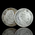 France. Louis Philippe I. 5 Francs 1837-W & 1838-B (lot of 2, Postzegels en Munten