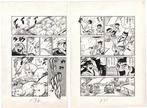 Kojima, Toshiaki - 2 Original page - Chin Chin Dong Dong -, Livres, BD | Comics