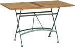 4 Seasons Outdoor Darwin tafel antraciet met teak blad 120 x