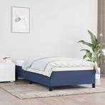vidaXL Cadre de lit Bleu 90x190 cm Tissu, Maison & Meubles, Chambre à coucher | Lits, Neuf, Verzenden