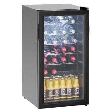 Drankenkoeling | 88L | Zwart | +2°C/+10°C | Statisch |, Verzenden