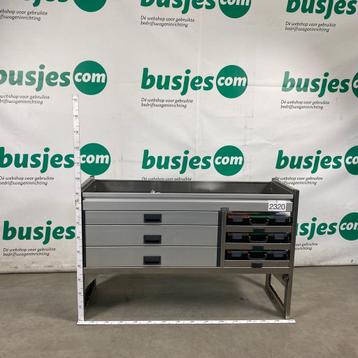 Aluca aluminium bedrijfswageninrichting gebruikt (nr 2320), Verzenden