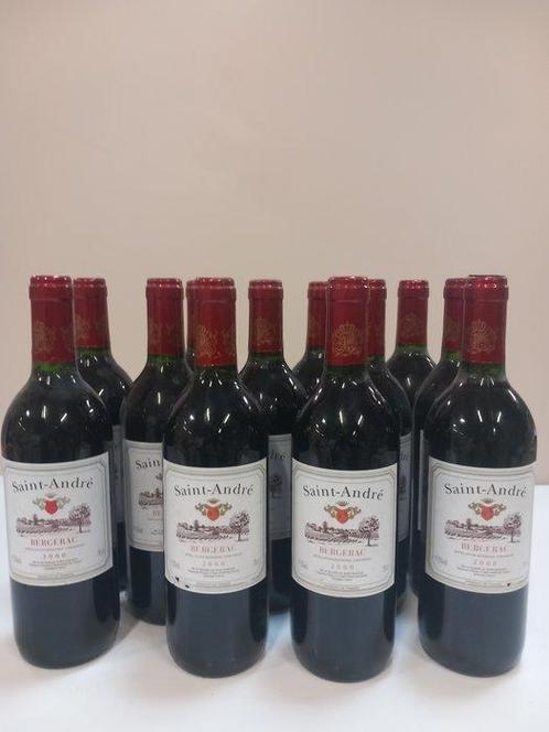 2000 Saint André - Bergerac - 12 Flessen (0.75 liter), Verzamelen, Wijnen