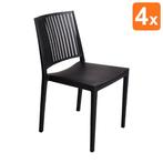 Stoelen | BALTIMORE | Kunststof | Black | In-/Outdoor |, Verzenden, Nieuw in verpakking