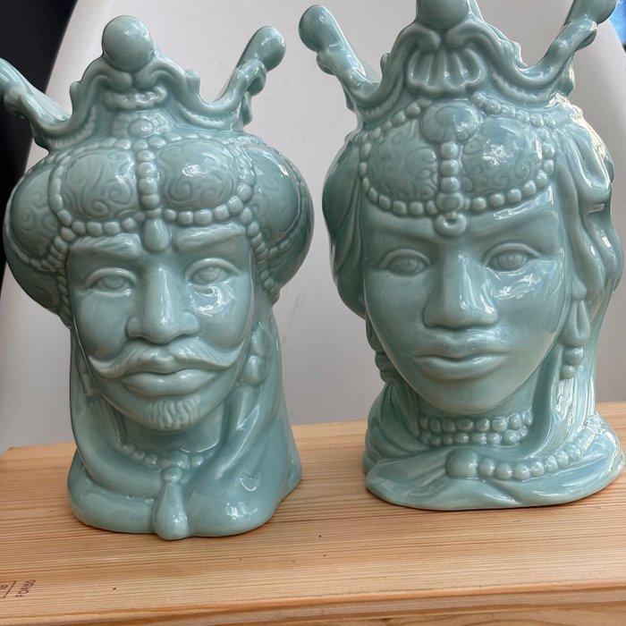 Bloempot (2) - Keramiek, Antiek en Kunst, Antiek | Glaswerk en Kristal