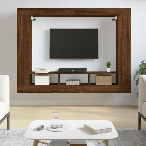 vidaXL Meuble TV chÃªne marron 152x22x113 cm bois, Huis en Inrichting, Kasten | Overige, Verzenden