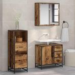 vidaXL Badkamermeubel Set met lade 3 pcs Oud hout 35 x 37,5, Verzenden, Nieuw