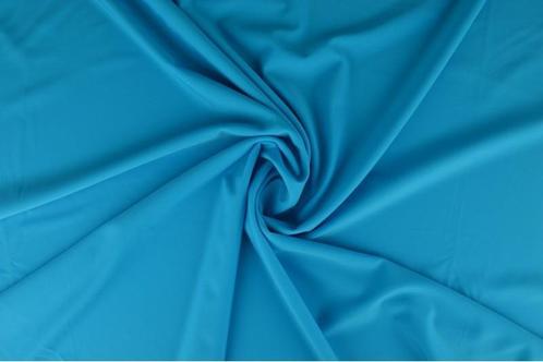 10 meter lycra stof - Aqua blauw, Hobby en Vrije tijd, Stoffen en Lappen, 120 cm of meer, 200 cm of meer, Blauw, Nieuw, Overige materialen