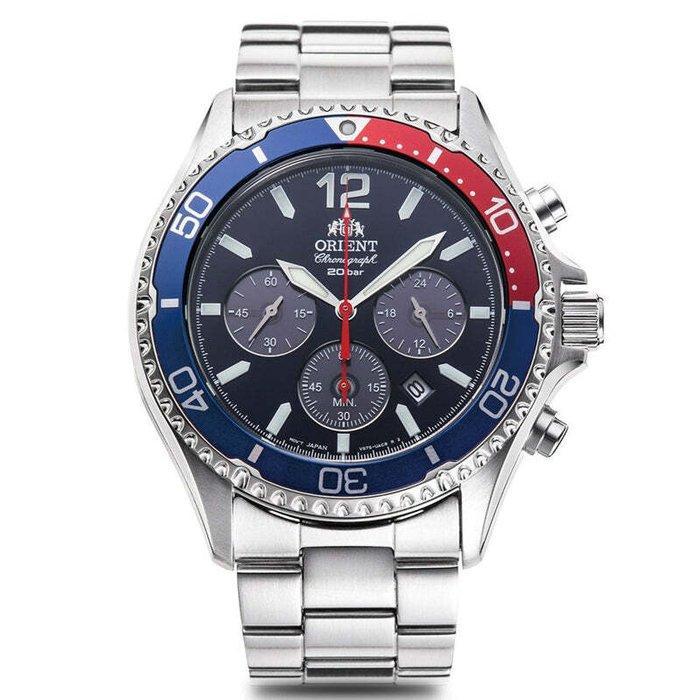 Orient - Mako Solar Pepsi - Zonder Minimumprijs -, Bijoux, Sacs & Beauté, Montres | Hommes