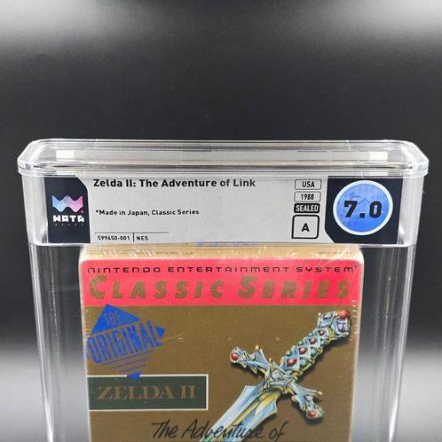 Nintendo - Nes - Zelda II: The Adventure of Link WATA 7.0 A, Games en Spelcomputers, Spelcomputers | Overige Accessoires