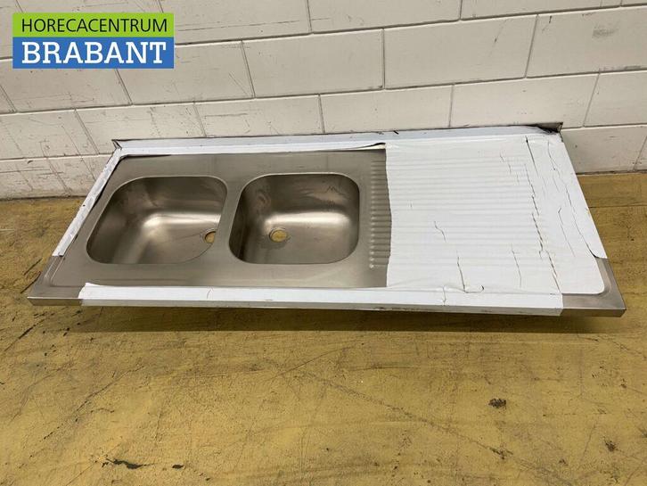 Plan de travail en acier inoxydable Double évier 160 x 70 cm, Articles professionnels, Horeca | Autre, Envoi