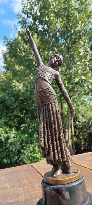 naar chiparus - sculptuur, scarab dancer - 38 cm - Brons, Antiek en Kunst, Kunst | Designobjecten