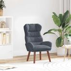 vidaXL Ontspanningsstoel Donkergrijs 69 x 74 x 93 cm Fluweel, Huis en Inrichting, Fauteuils, Verzenden, Nieuw