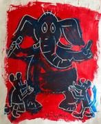 Peter Klashorst (1957) - Blauwe Ganesh, Antiquités & Art, Art | Peinture | Moderne