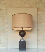 Philippe Barbier - Lampe - Bois, Chrome - **Modèle Rare**