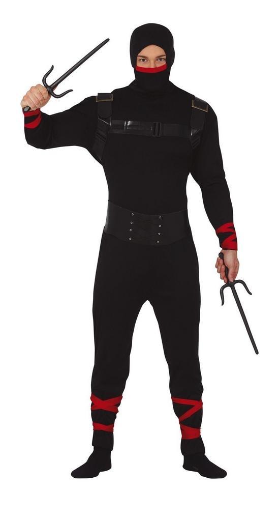 Ninja Kostuum Kind Zwart, Kleding | Heren, Carnavalskleding en Feestkleding, Nieuw, Verzenden