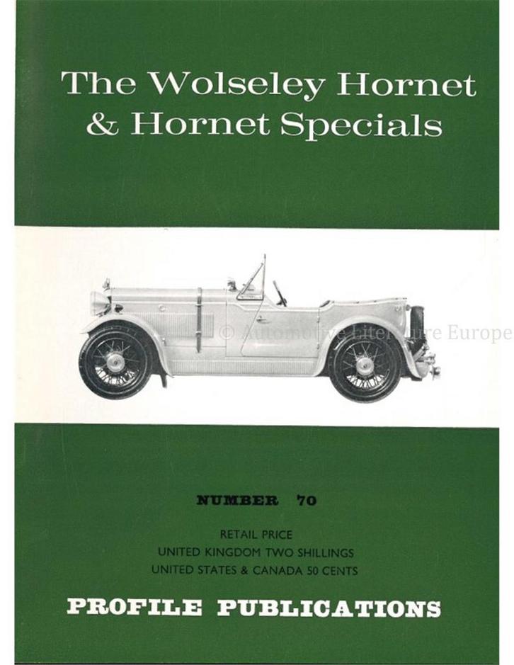 THE WOLSELEY HORNET & HORNET SPECIALS (PROFILE, Boeken, Auto's | Boeken
