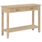 vidaXL Wandtafel 110x35x80 cm hout, Huis en Inrichting, Tafels | Bijzettafels, Verzenden, Nieuw