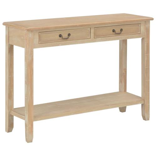vidaXL Wandtafel 110x35x80 cm hout, Huis en Inrichting, Tafels | Bijzettafels, Nieuw, Verzenden