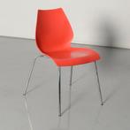 Kartell Maui kantinestoel, rood, 4-poot onderstel, *ster 2*, Huis en Inrichting, Stoelen, Ophalen of Verzenden, Gebruikt