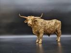 Beeld, Large Highland Cow Statue - 18.5 cm - Hars, Antiek en Kunst