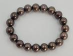 Armband 9x10,5mm chocolade Tahitiaanse parels, Handtassen en Accessoires, Nieuw
