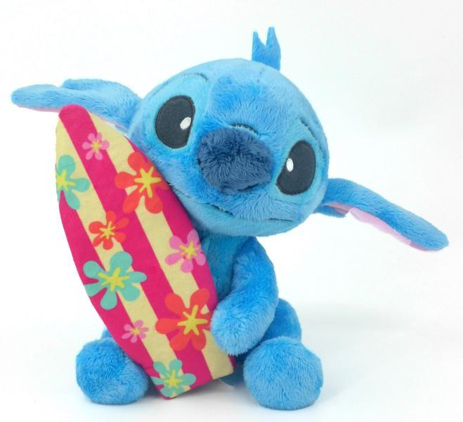 Lilo & Stitch Knuffel Stitch met Surfbord 25 cm, Verzamelen, Disney, Ophalen of Verzenden