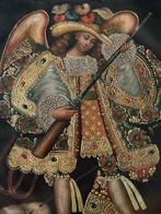 Cuzco Perú School - Archangel St Miguel Charging an Arquebus, Antiek en Kunst
