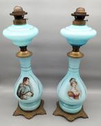 Olielamp - Opaline glas - Napoleon & Joséphine, Antiek en Kunst