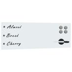 vidaXL Whiteboard voor aan de wand magnetisch 60x20 cm glas, Verzenden, Nieuw in verpakking