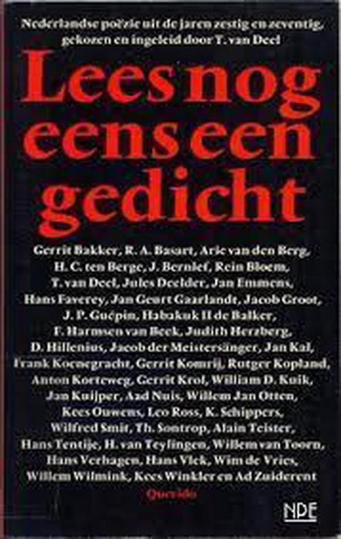 Lees nog eens een gedicht 9789021459318 Deel, Boeken, Gedichten en Poëzie, Gelezen, Verzenden