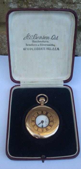 J.W. Benson - Half Hunter - pocket watch No Reserve Price -, Bijoux, Sacs & Beauté, Montres | Hommes