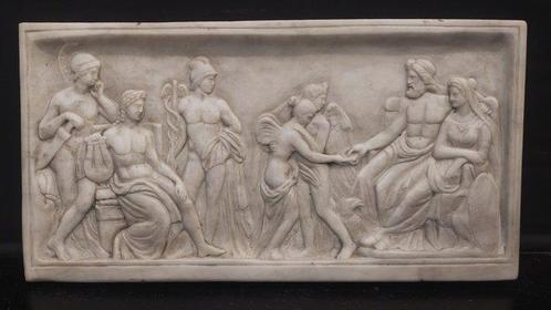 sculptuur, Rilievo  di  scena mitologica del periodo, Antiek en Kunst, Antiek | Keramiek en Aardewerk