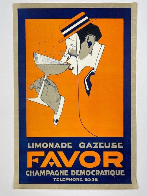 Anonymous - FAVOR limonade - Jaren 1920, Antiek en Kunst, Kunst | Designobjecten