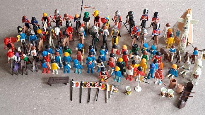 Playmobil - Assorti - Playmobil Indianen en Soldaten set met, Antiek en Kunst, Antiek | Overige Antiek